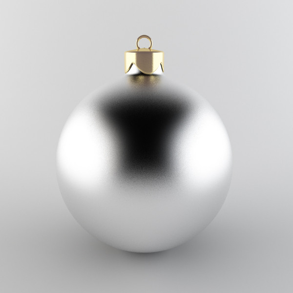 max christmas ball - Christmas Ball White by happy3D
